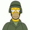Les Simpsons - Homer militaire